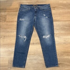 Joe’s Jeans, Women’s Distressed Blue Denim Jeans, Easy High Water Style, 31